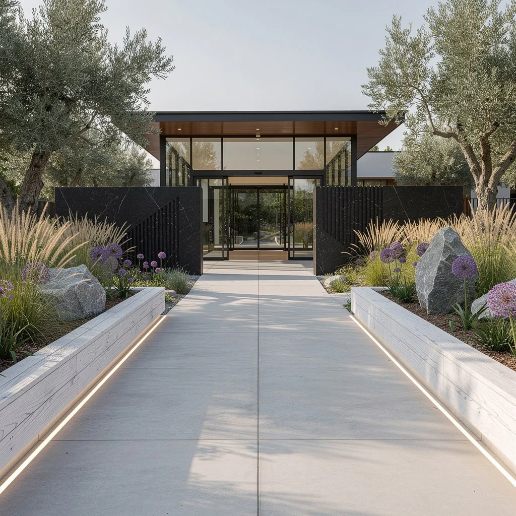 Bold Concrete Walkways Aren’t Extra, They’re the Standard