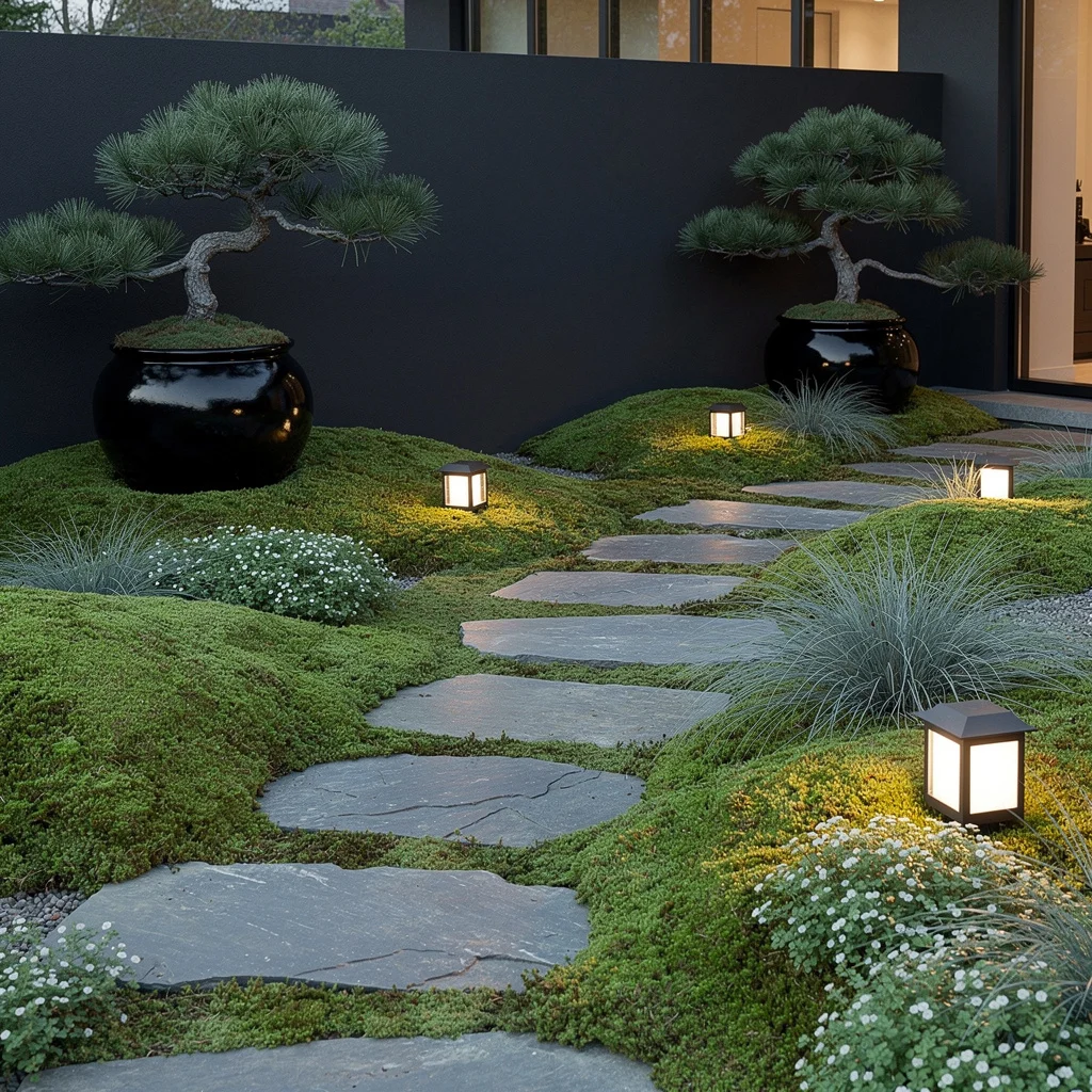 Moss Garden Therapy: Slate Paths and Chill Vibes Only