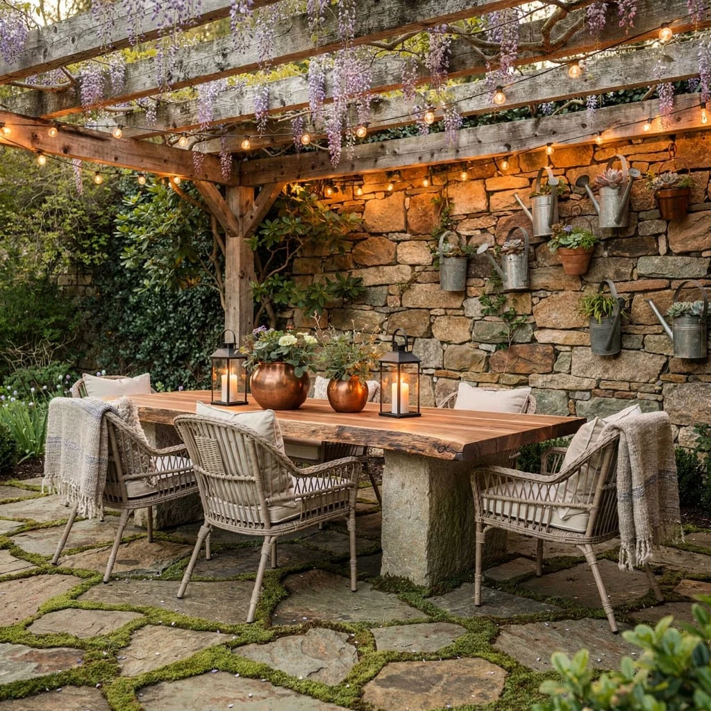 Host Dinner Under a Reclaimed Timber Pergola—Actual Ambience, Incoming
