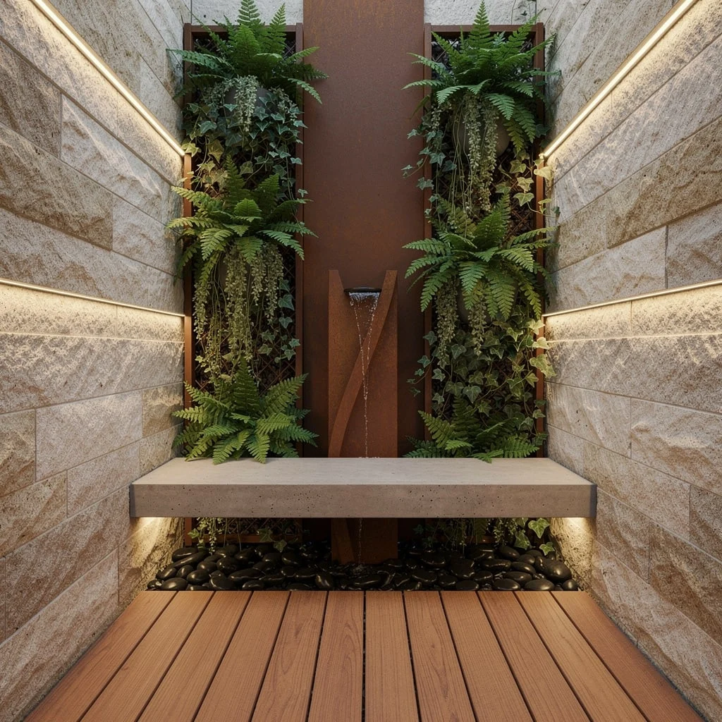 Go Linear Luxe: Command the Space with Textures and LEDs