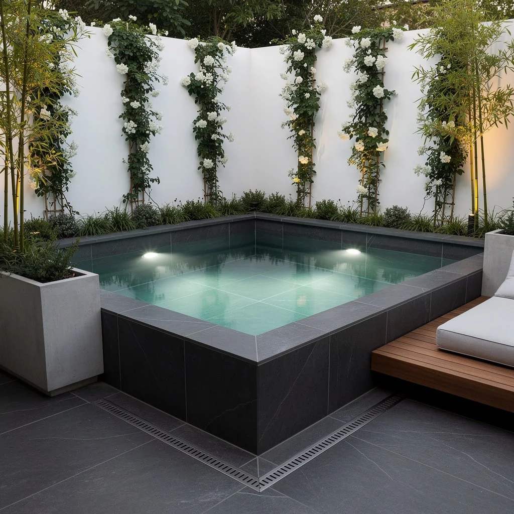 Make Courtyards Cool with a Plunge Pool That Pops