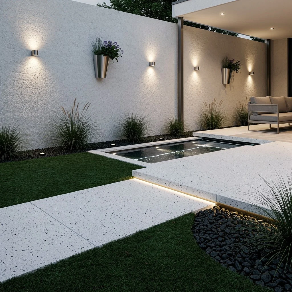 White Terrazzo & Fiber Optics: Minimalist Show-Offs Only