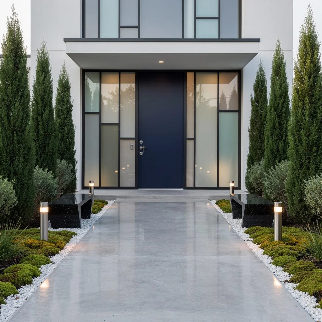 Concrete Walkway & Glass Panels: Future-Proof Your Curb Appeal