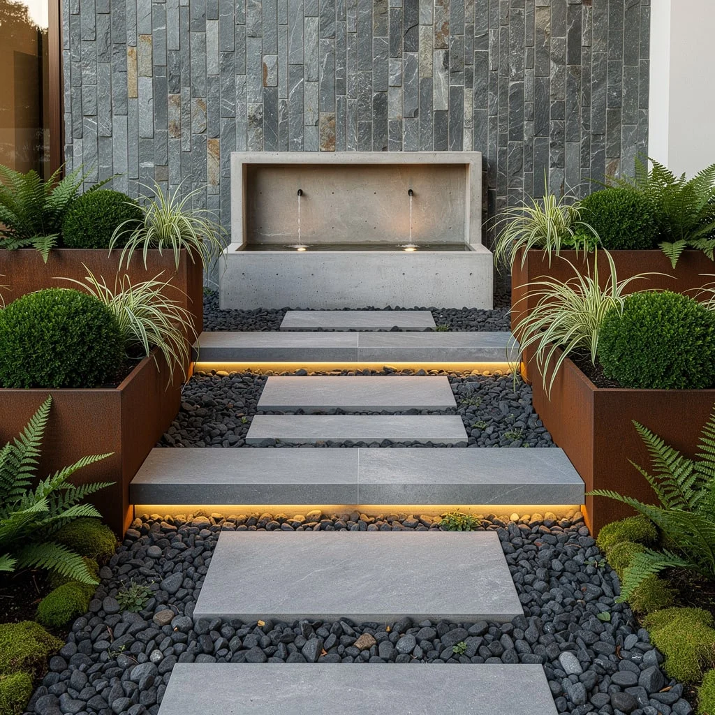 Get Modern Zen With Porcelain & Charcoal Drama