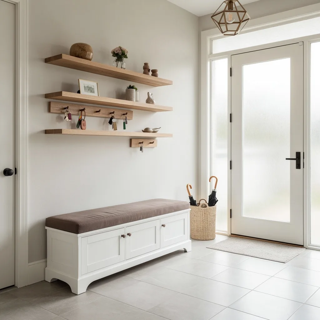 Layer With White, Wood & Cushions—Lux For Less