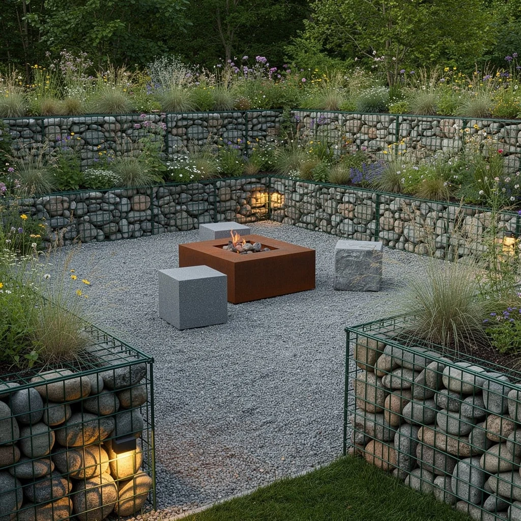 Gabion Walls: Go Rugged, Stay Chic
