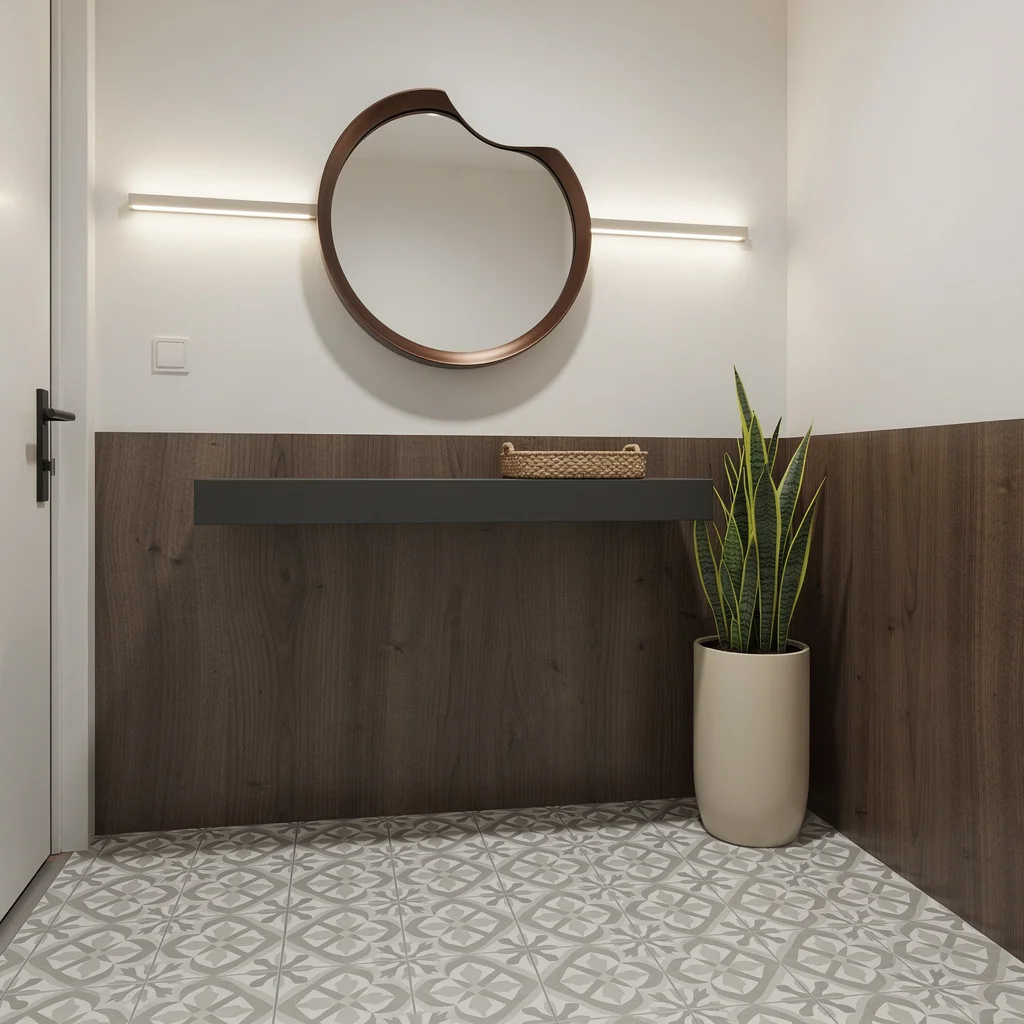 Two-Tone Walls—Anchor, Then Float Your Style