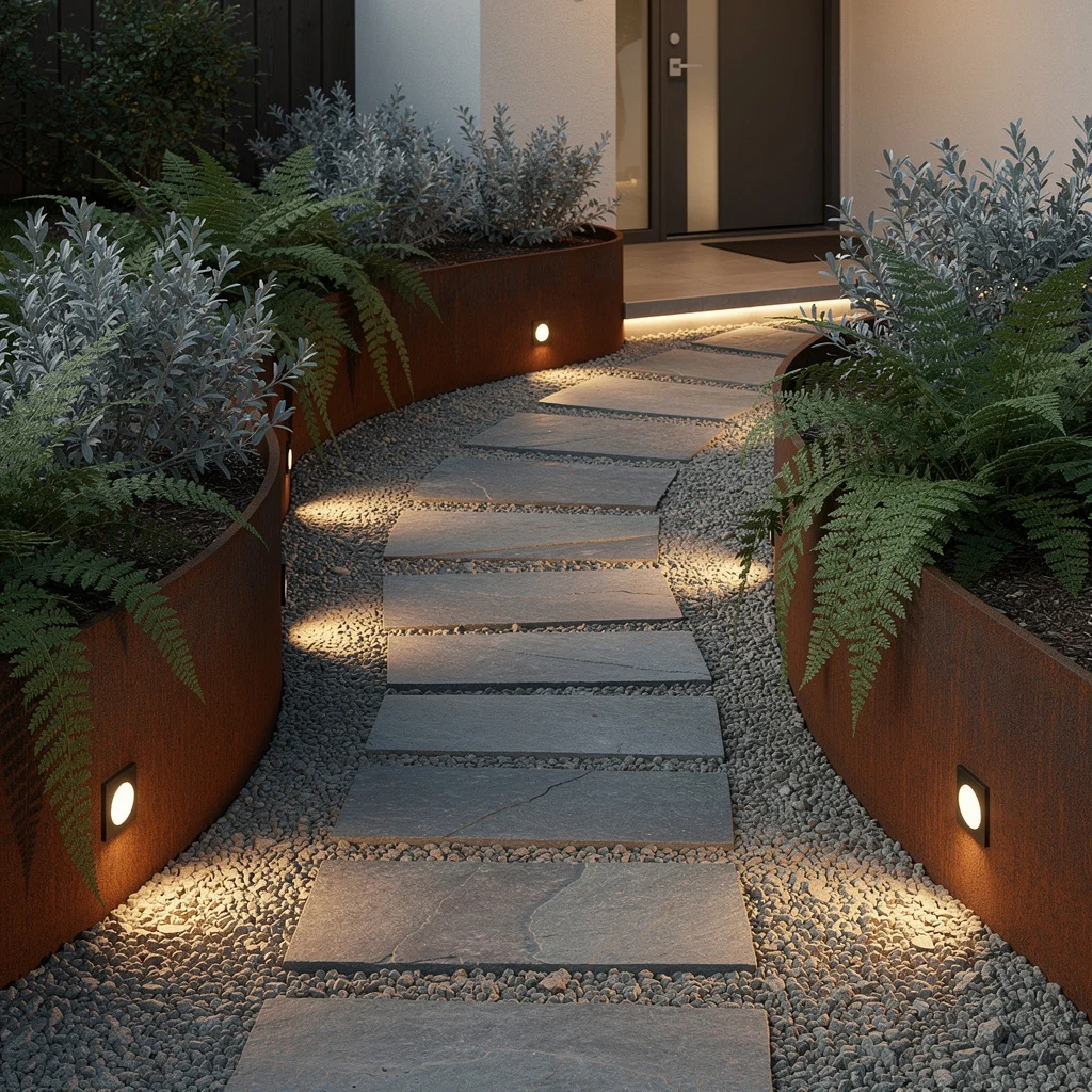 Curved Corten Walls: Organic With a Side of Drama