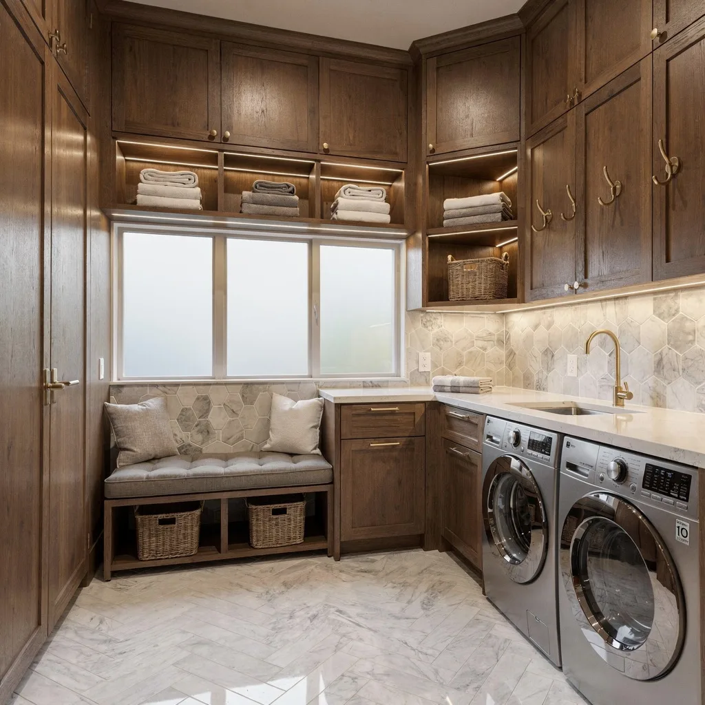 Go Ultimate Luxe with Walnut and Marble Mash-Up