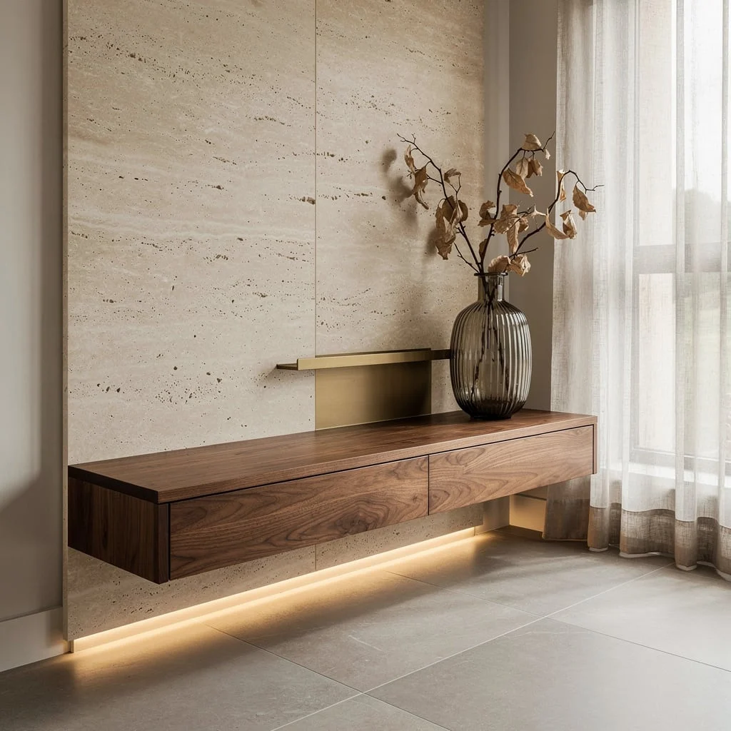 Go Floating for Maximum Flex: The Custom Walnut Bench Move