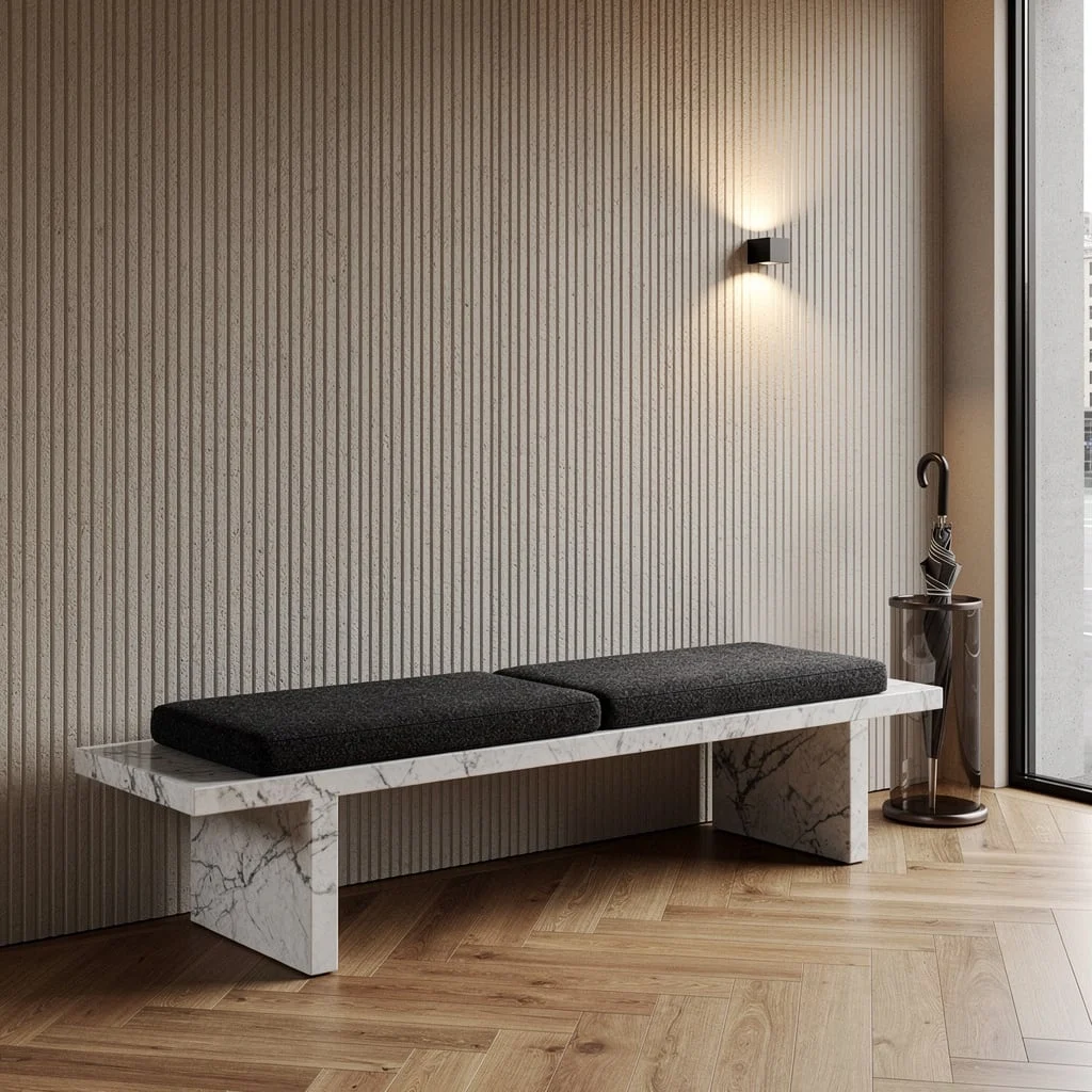 Urban Luxe: Marble + Felt = Instant Power