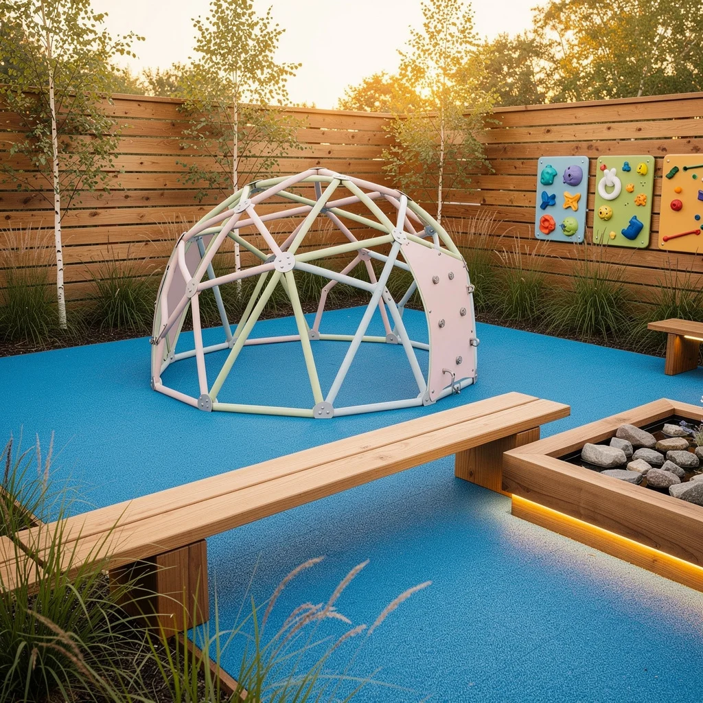 Pastel Domes & Balance Beams—Modern Meets Playground