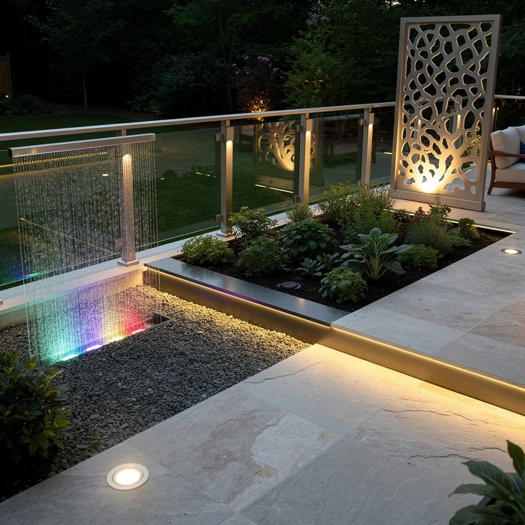 Glass Railings & Color-Changing Water Curtains: The Luxe Checklist
