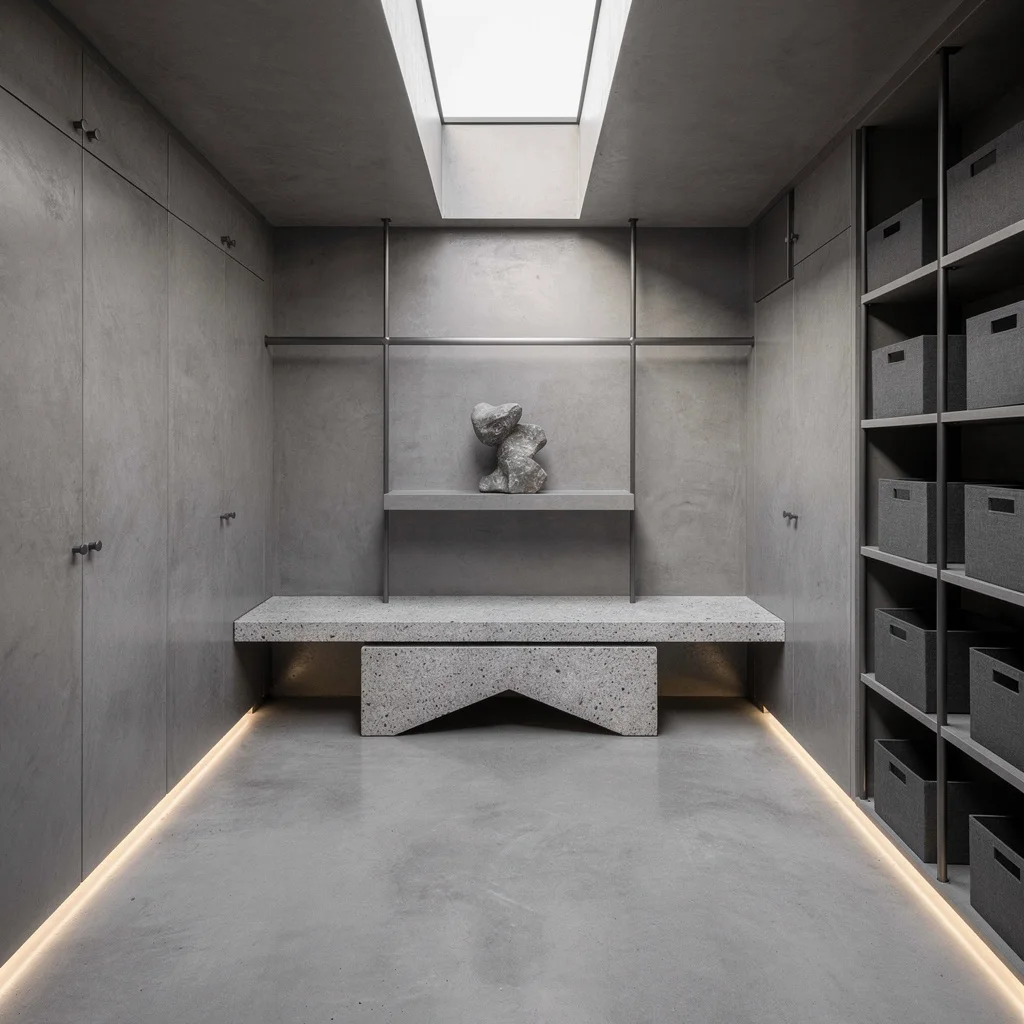 Monochrome Mudroom for the Art Snob