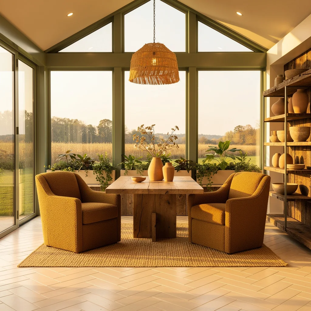 Make Millennial Green Cool with Banquettes and Bamboo