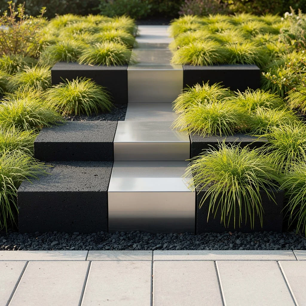 Black Magic: Basalt Block Borders with Forest Grass for the Win
