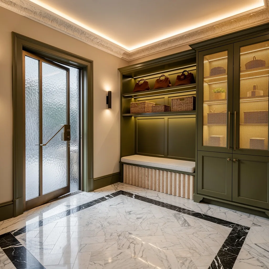 Go Luxe with Marble Floor Drama