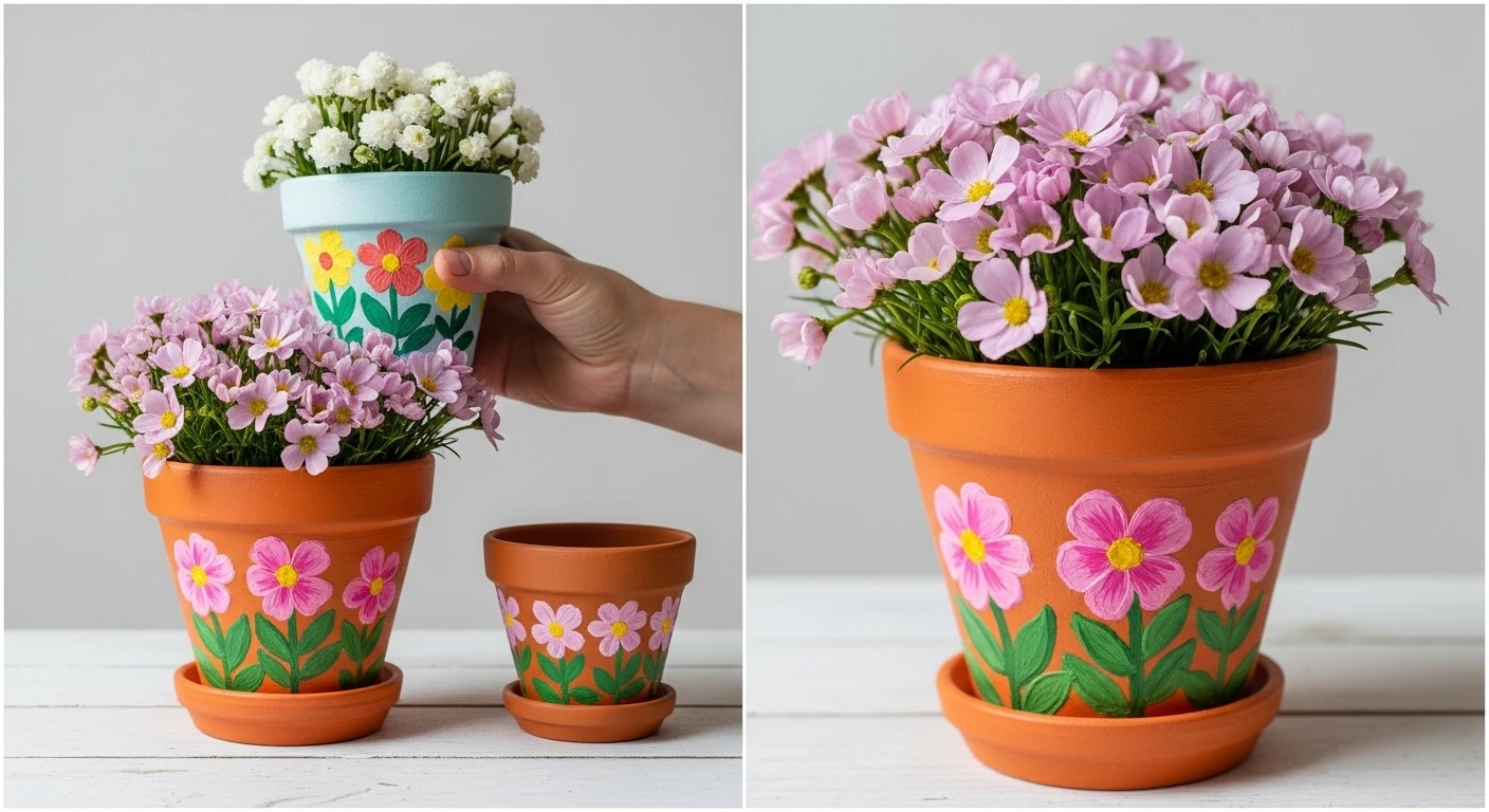 Flower Pot Painting Ideas That Make a Plain Terracotta Pot Worth Looking At