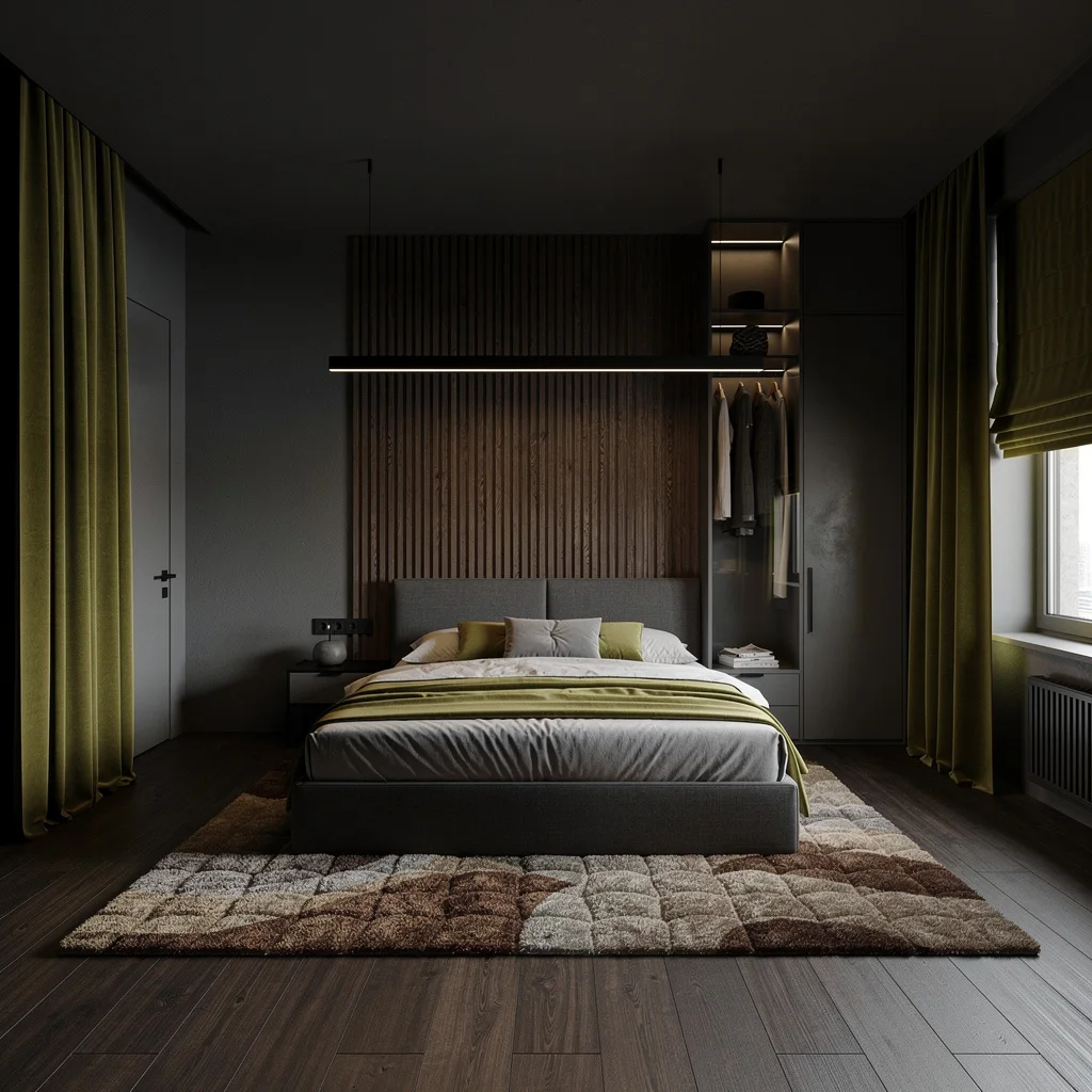 Go Dark—Charcoal, Oak, and Velvet for Maximum Mood