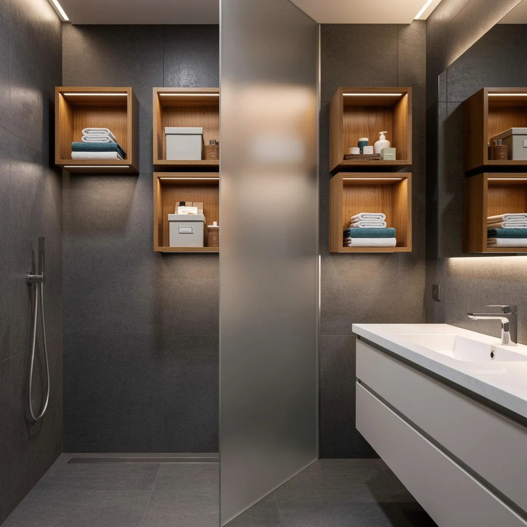 Teak Cube Shelves: Goodbye Wire Baskets, Hello Designer Storage