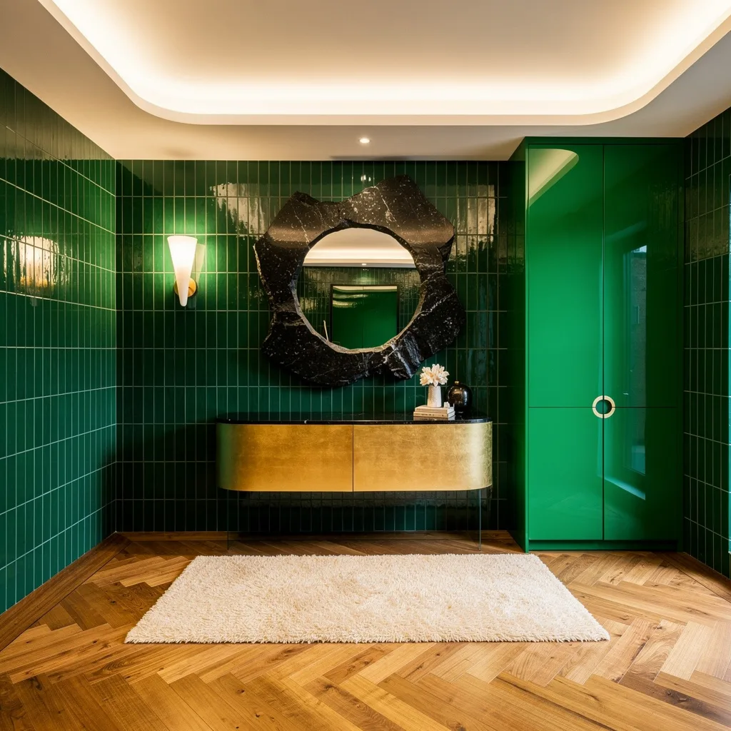 Emerald & Maple: Mood Board Explosion, But Cohesive