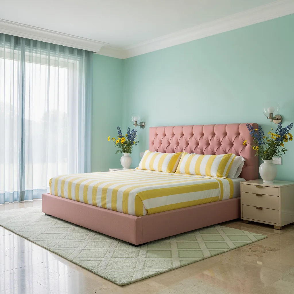 Mint + Shell Pink—Clean Modern Spring