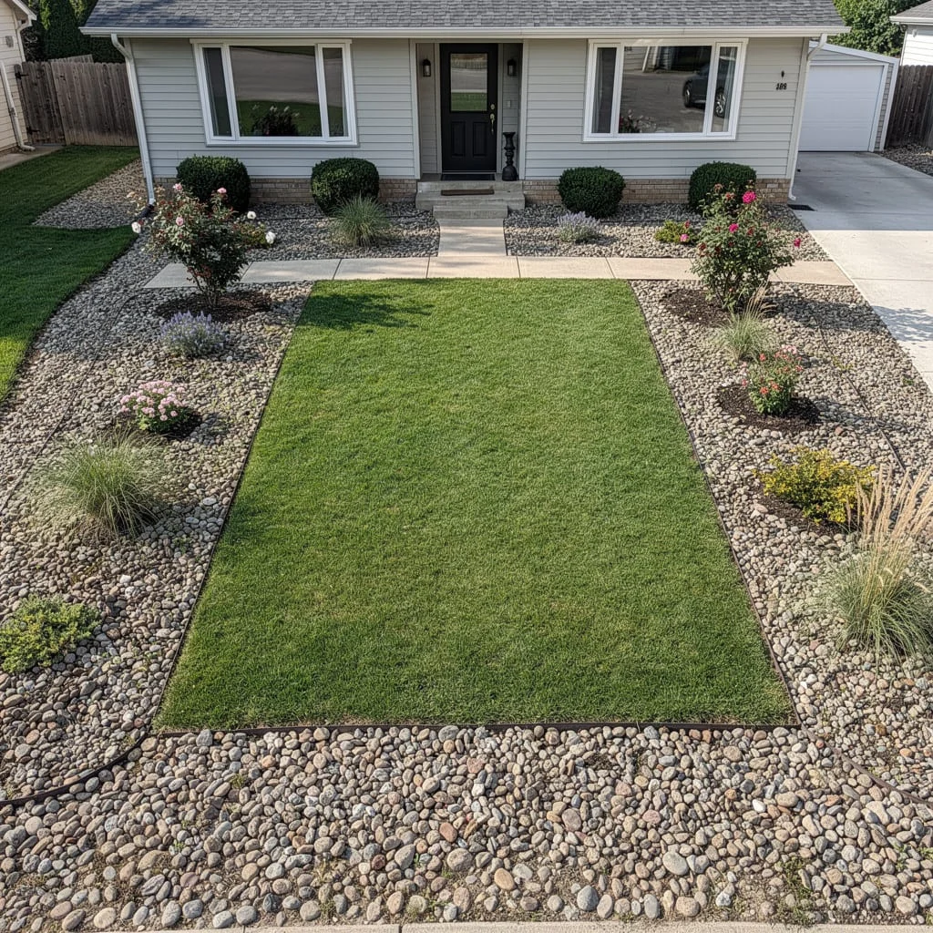 The Reduced-Lawn Hybrid Front Yard