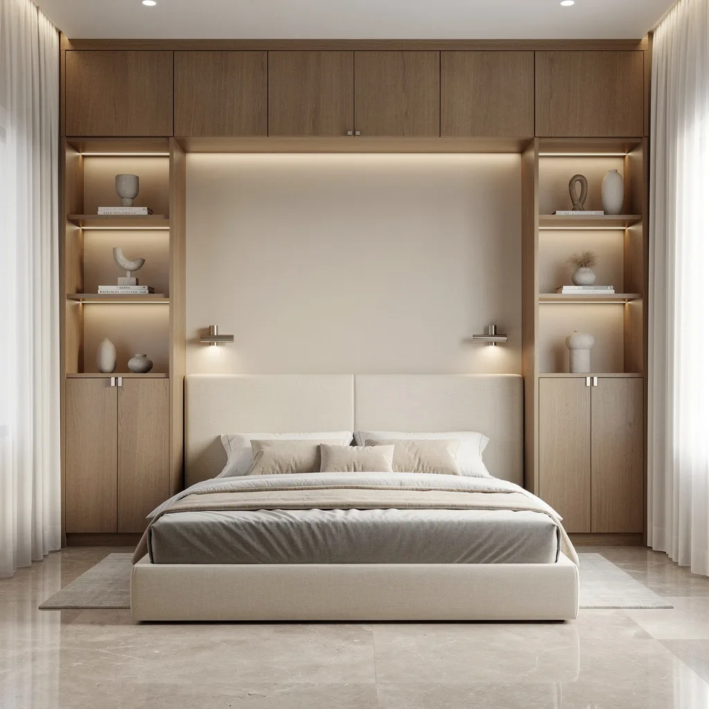 Maple Cabinetry Wall: Storage That Smacks of Designer (Not Dorm Room)