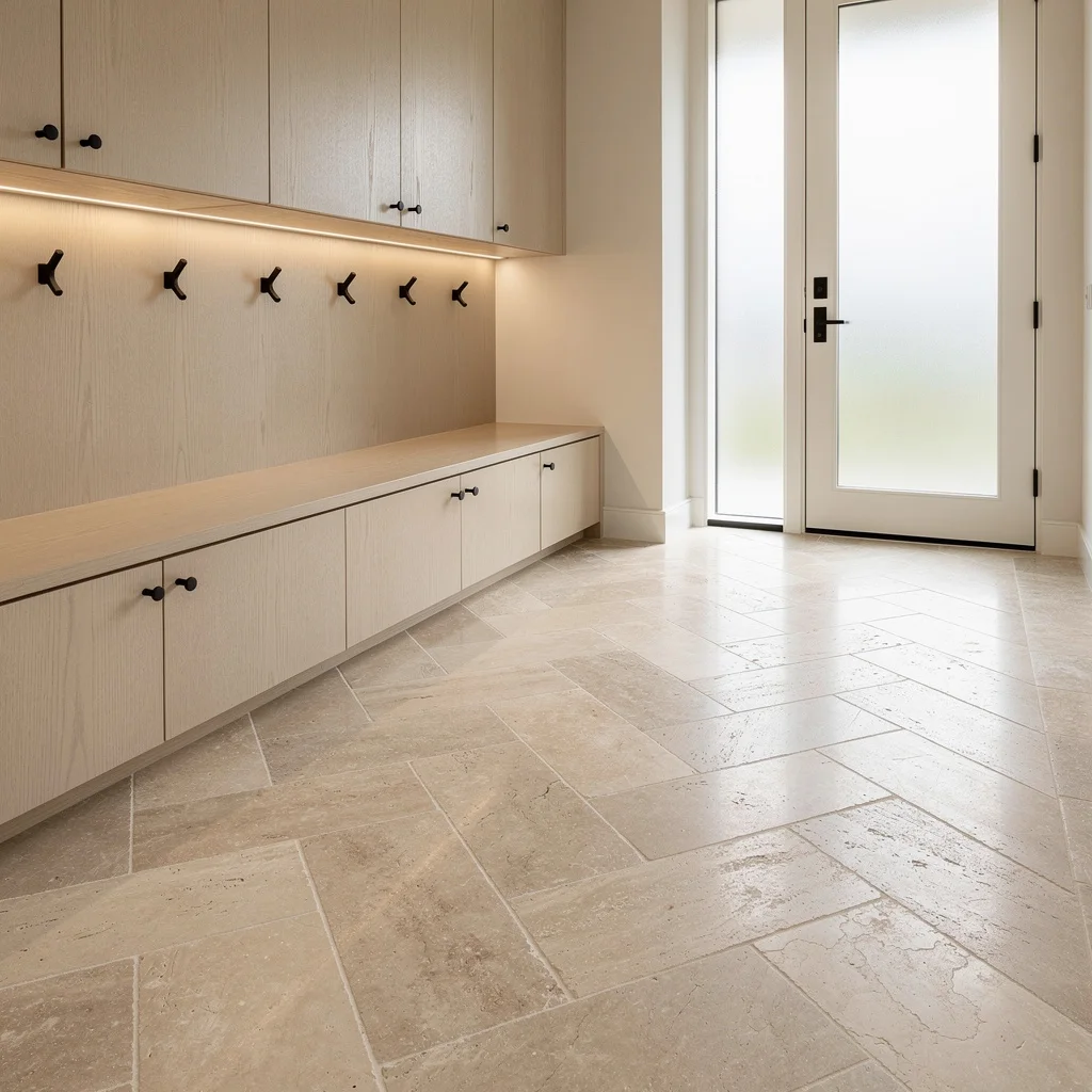 Go Luxe with Travertine Slabs—Because Your Entry Deserves It
