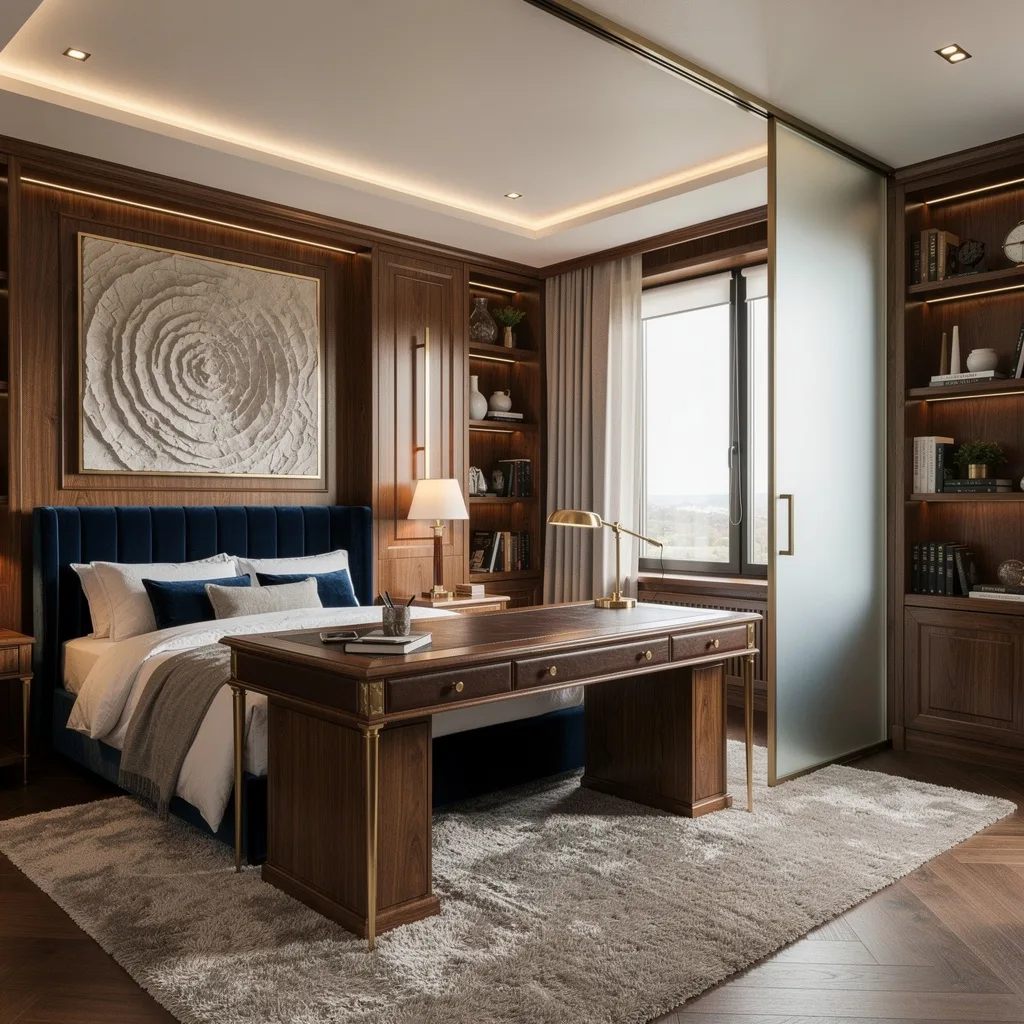 Go Full Luxe: Walnut, Velvet, and Glass—Like You Mean It