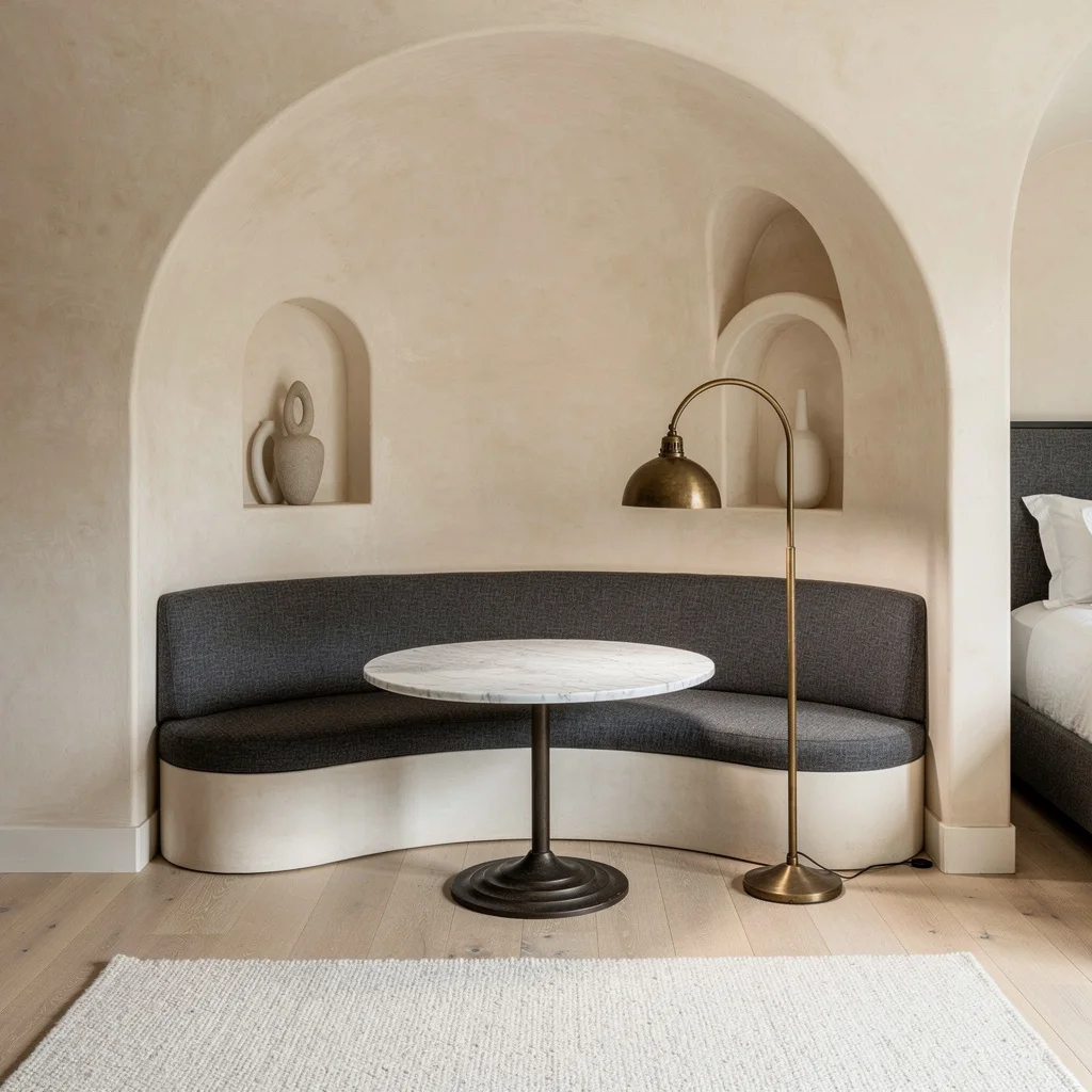 Barrel Vault Vibes: Marble, Chenille, and Ceramics