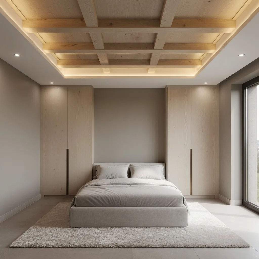 Coffered Oak Ceilings: Because Symmetry Is Not Dead