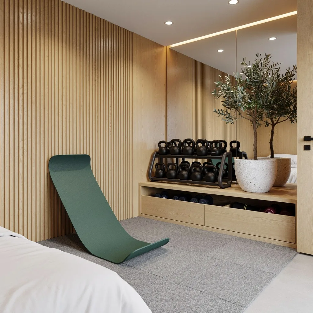 Scandi Zen Kettlebell Corner—Nature Flex Time