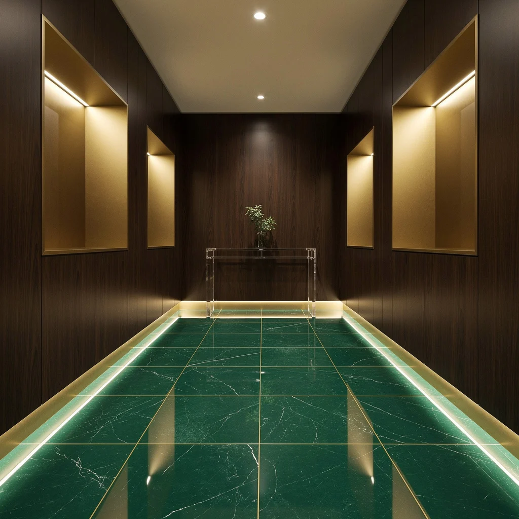 High-Gloss Porcelain: Make It Moody Green