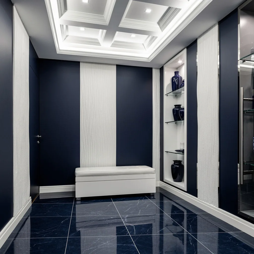 Navy & White—If You Want Drama, Not Nautical