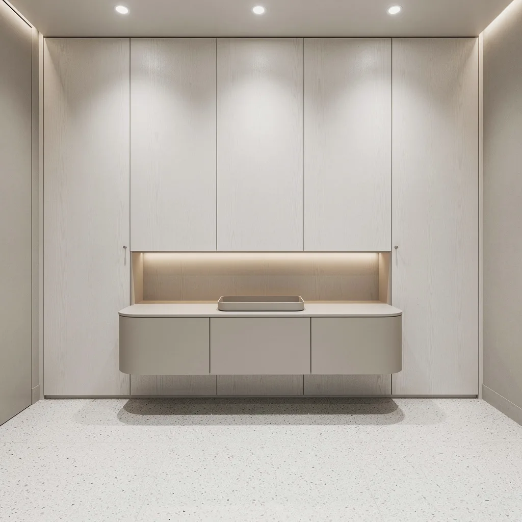 Oak Panel Walls: Minimalism for Storage Hunters