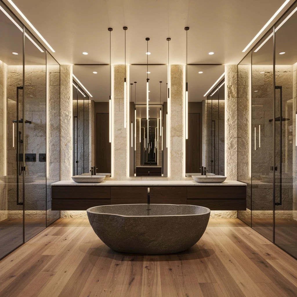 Staggered LED Pendants—Because Symmetry Is Overrated