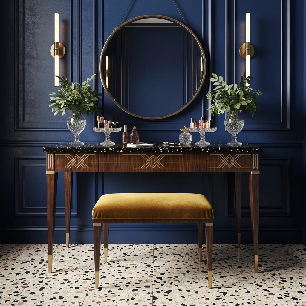 Art Deco Riches: Geometry and Royal Blue Drama