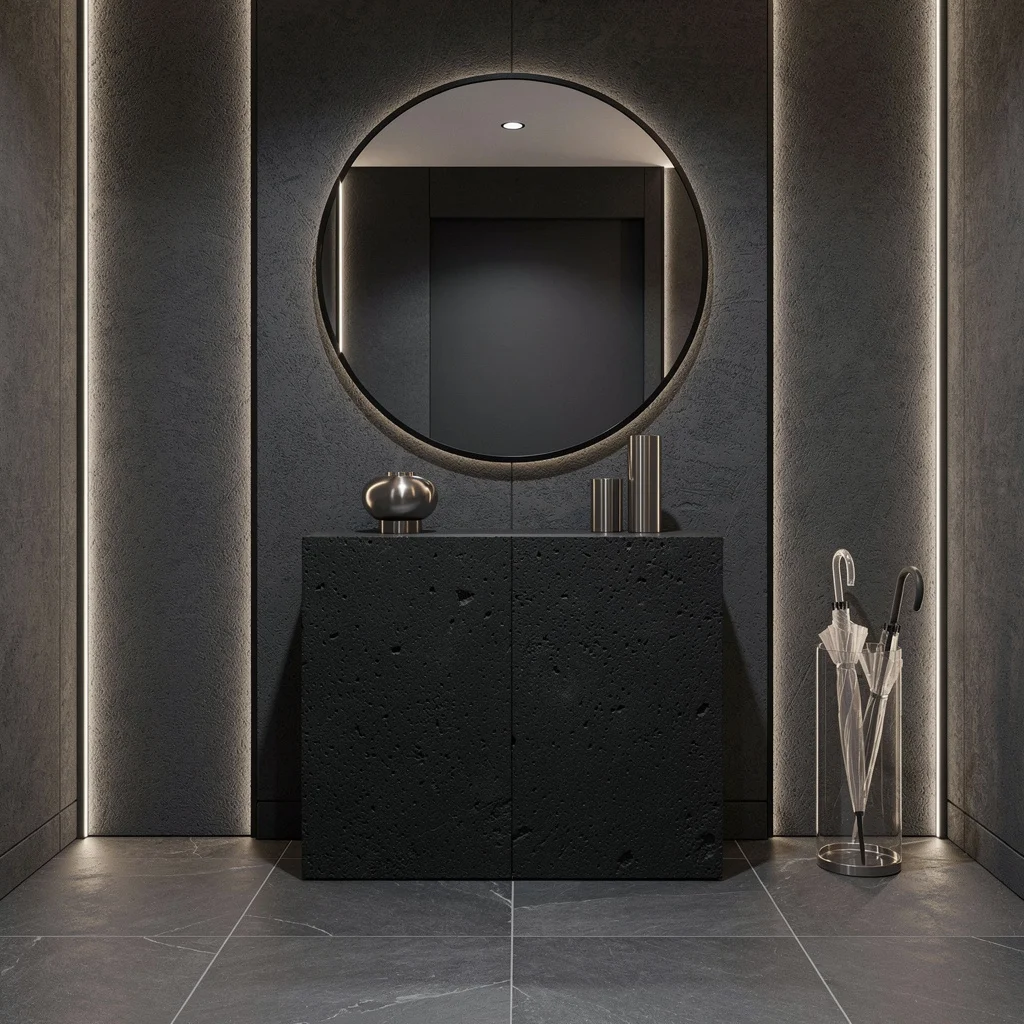 High-Drama Charcoal with Monolithic Black