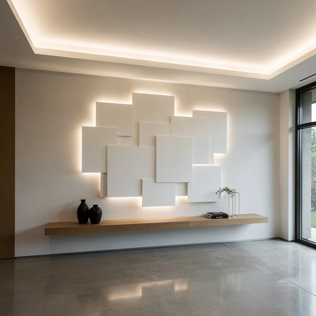 Geometric Corian Panels—Go Full Sculptural, Not Full Boring