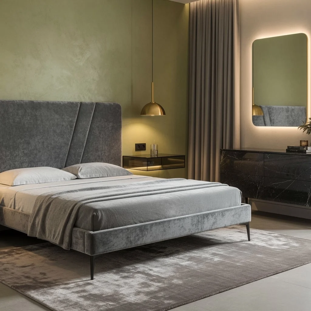 Velvet Is The New Sleep: Sophisticated Bedroom, Minimal Effort