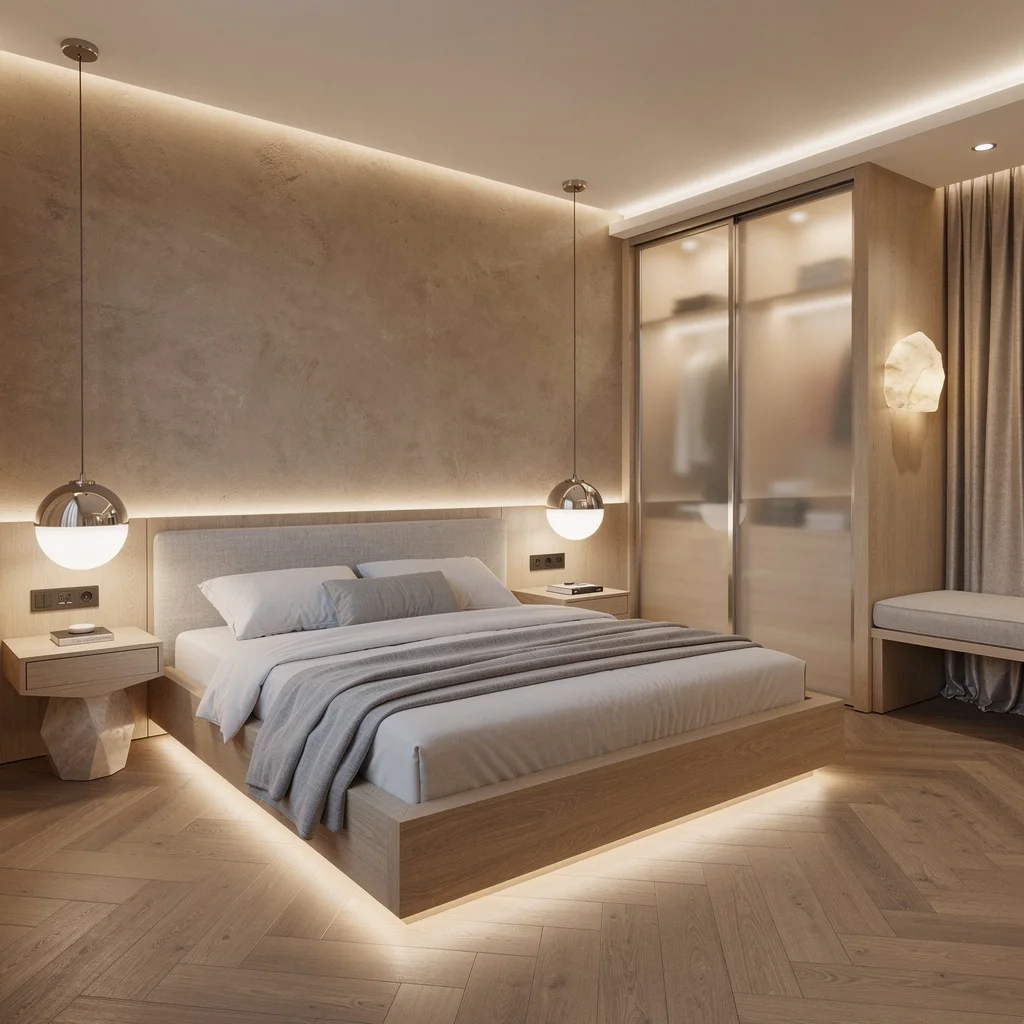 Layer Like a Boss: Glass-Wall Uplighting and Underbed Glow