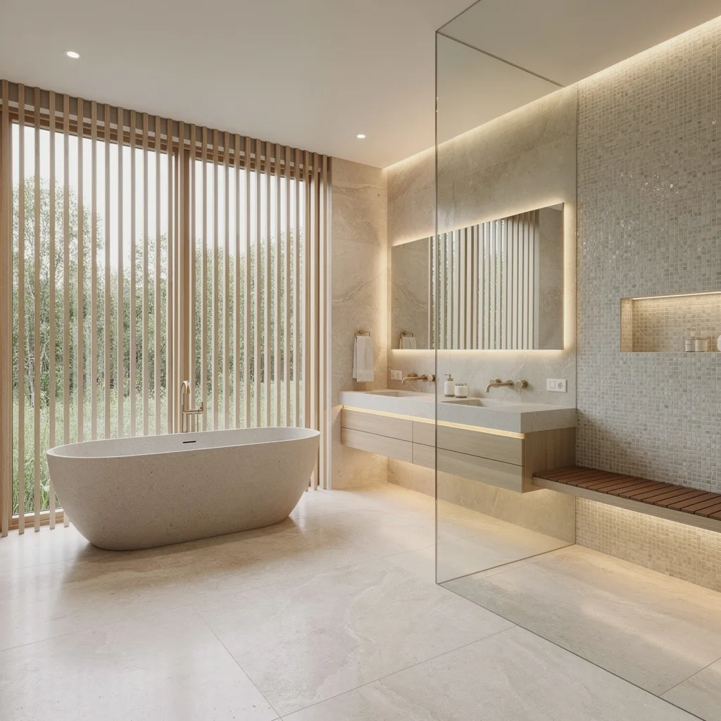 Go All-In with Alabaster, Stone, and LED For Major Spa Flex