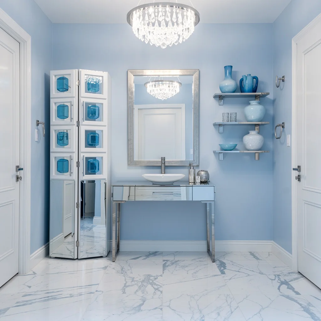 Powder Blue & Chrome: Crisp and Cold (In A Hot Way)