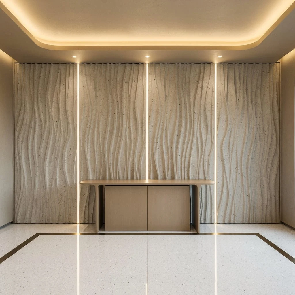 Textured Concrete & Eucalyptus—If You Want Modern, Go Full Brutalist