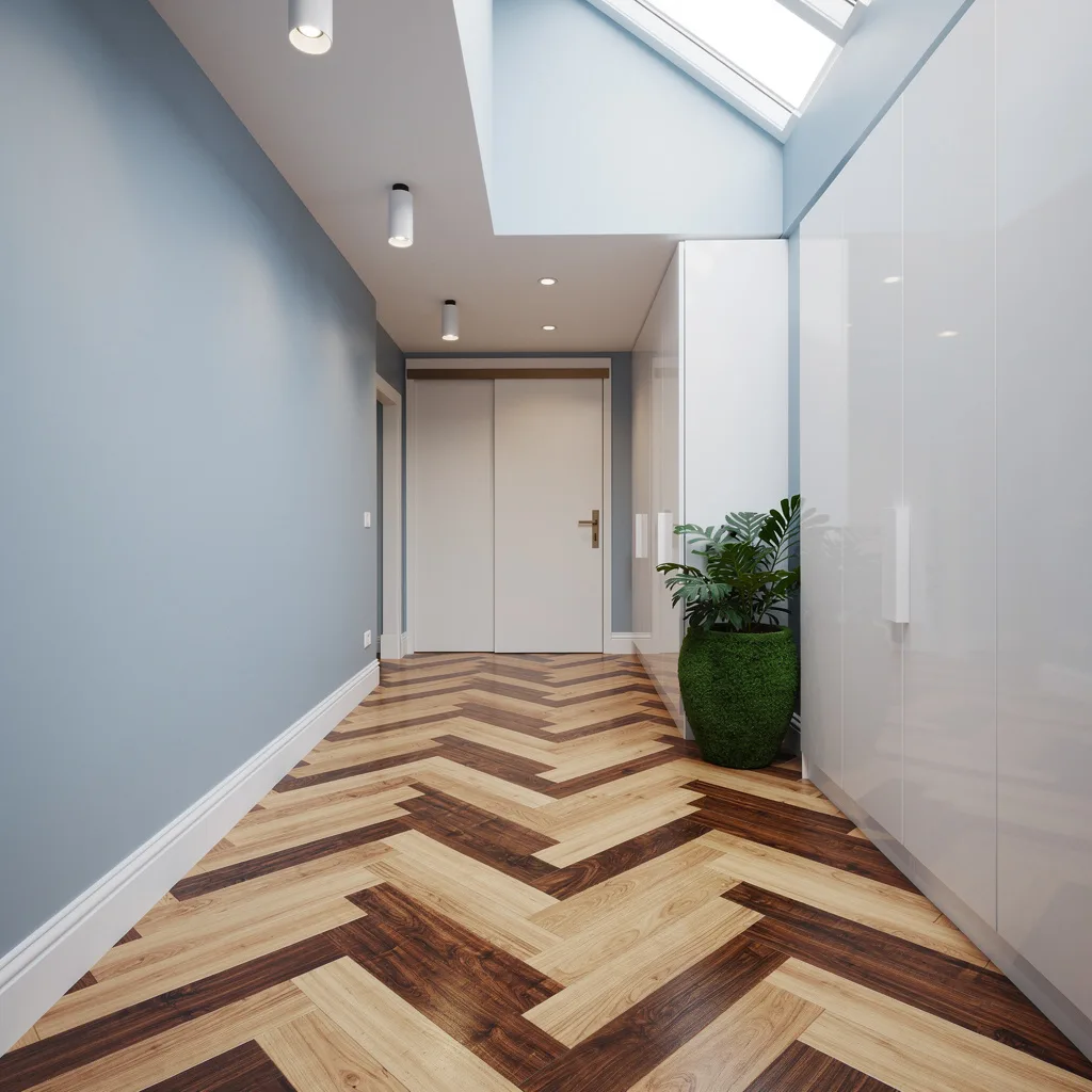 Parquet Zigzag: Maple and Walnut, Because Extra Is Everything