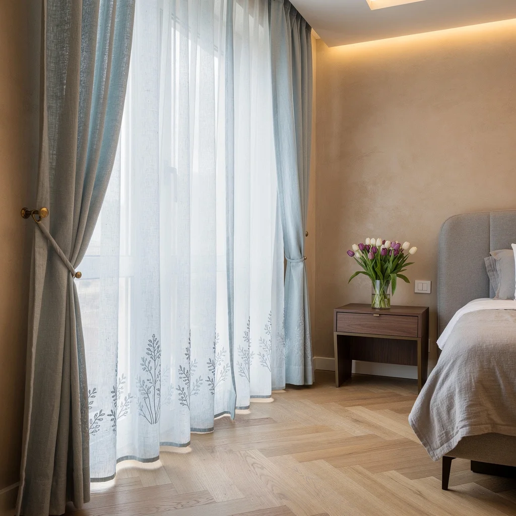 Go Dreamy With Custom Sky-Blue Linen