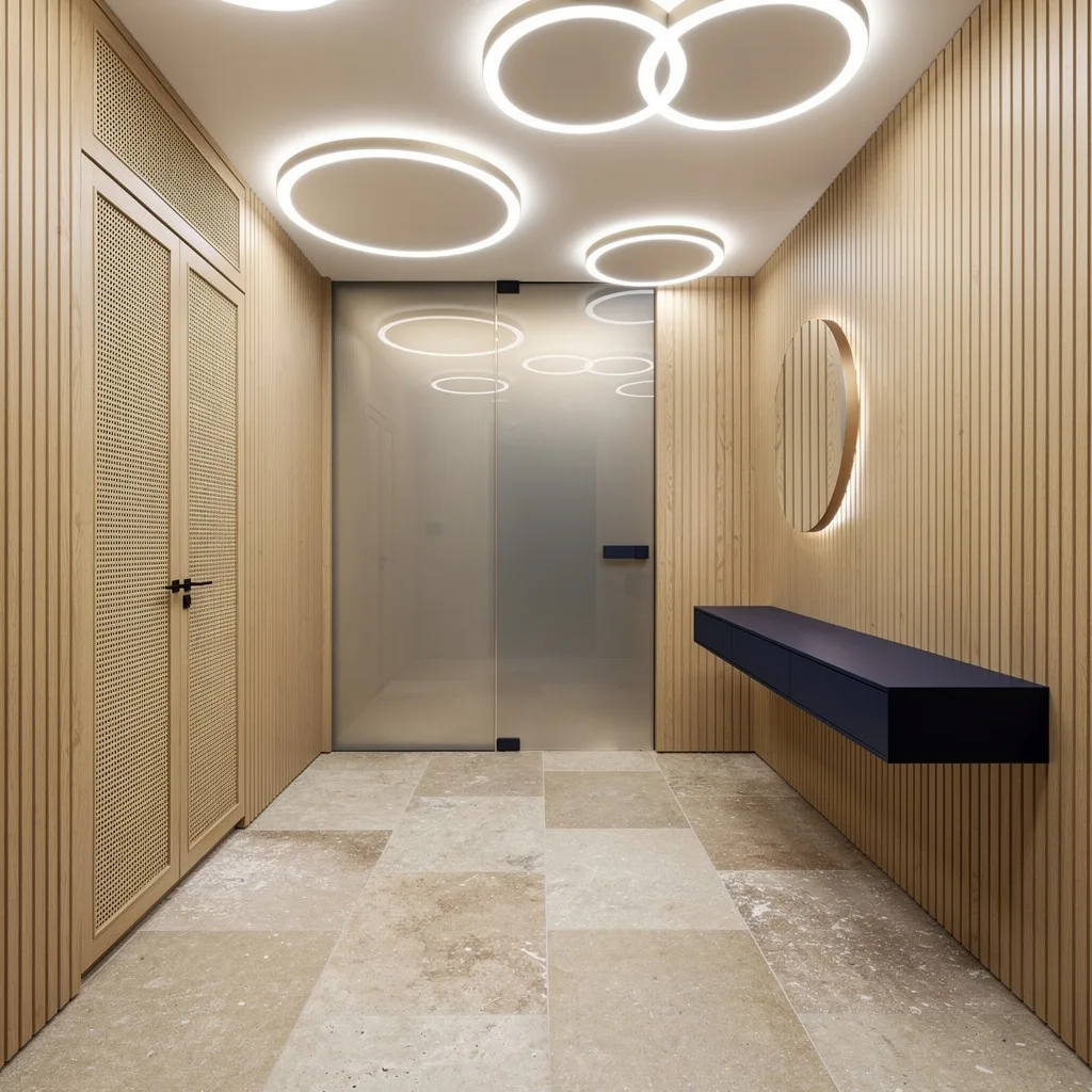 Play With Light: Limestone, Maple, and Rattan for the Win