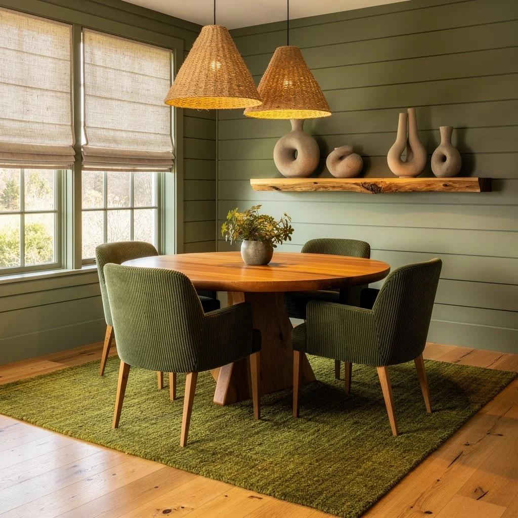 Sage Shiplap for the Win: Layered Greens + Cozy Texture