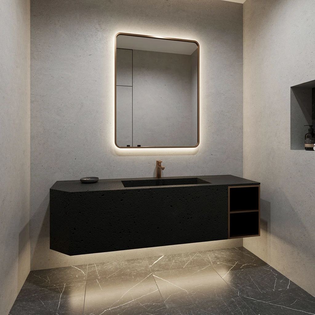 Black Volcanic Stone—Go Monolithic or Go Home